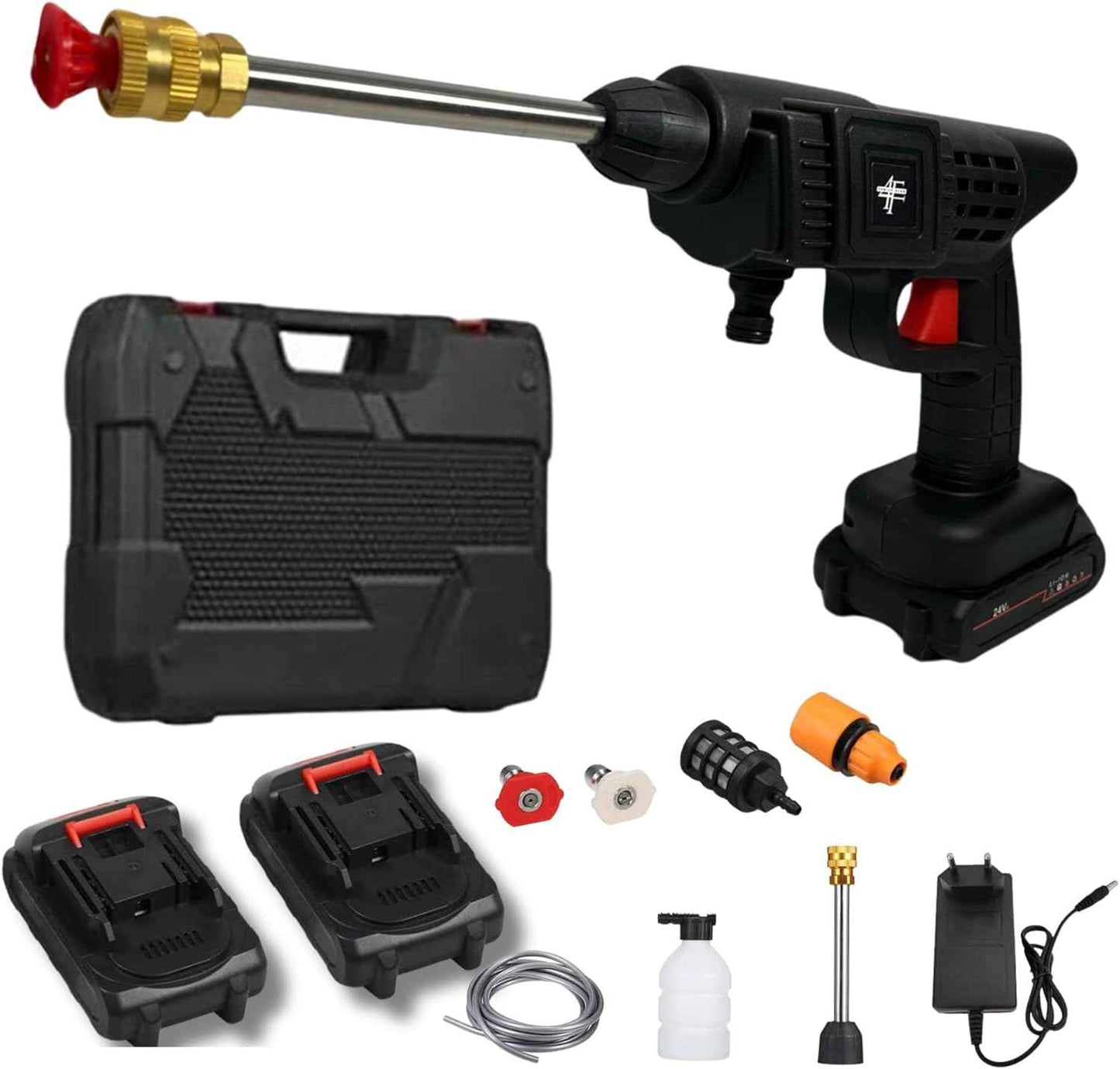 LAVAJET™ Pistola alta presión profesional portátil doble bateria - Envio En 24h